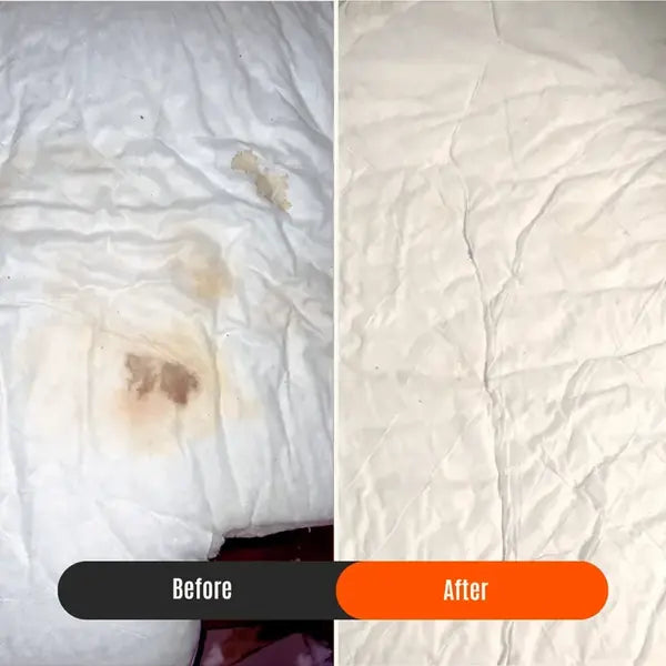 Before and after cleaning result 1