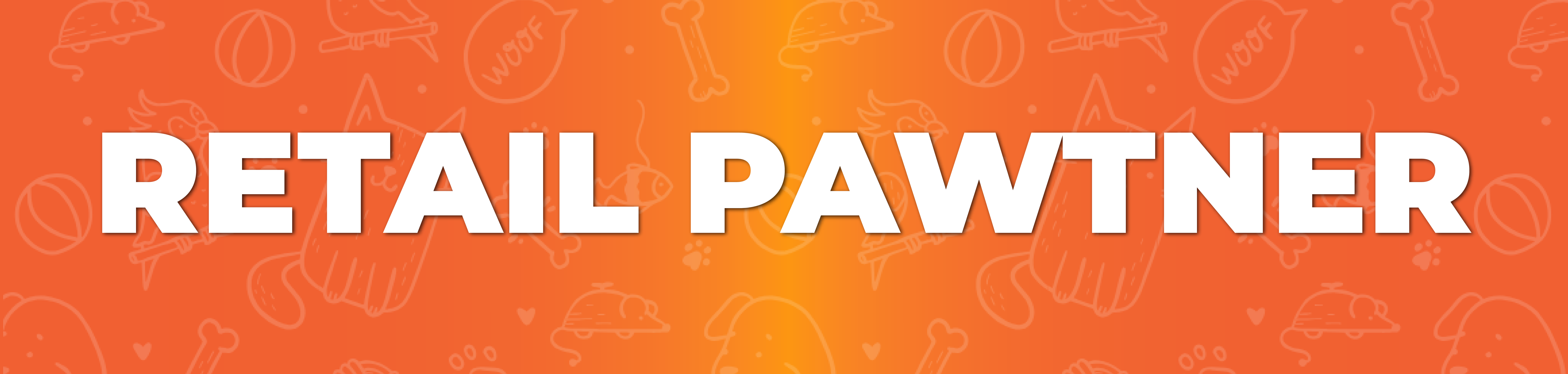 Retail partner banner showing pets and Skedazzle products